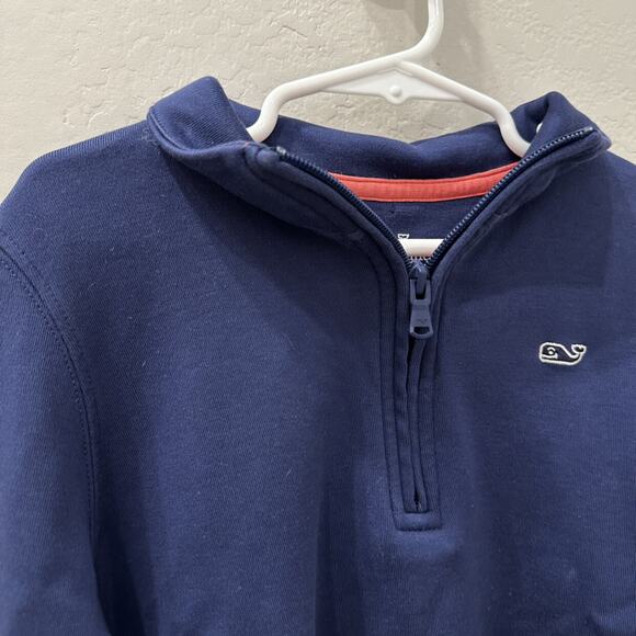 Vineyard Vines Navy Blue 1/2 Zip Sweatshirt - Picture 3 of 6
